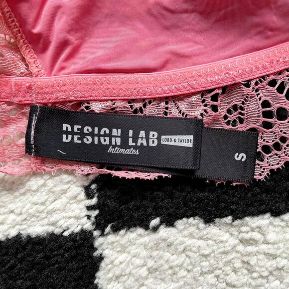 NWT Design Lab Pink Lace Bralette S - Picture 3 of 4
